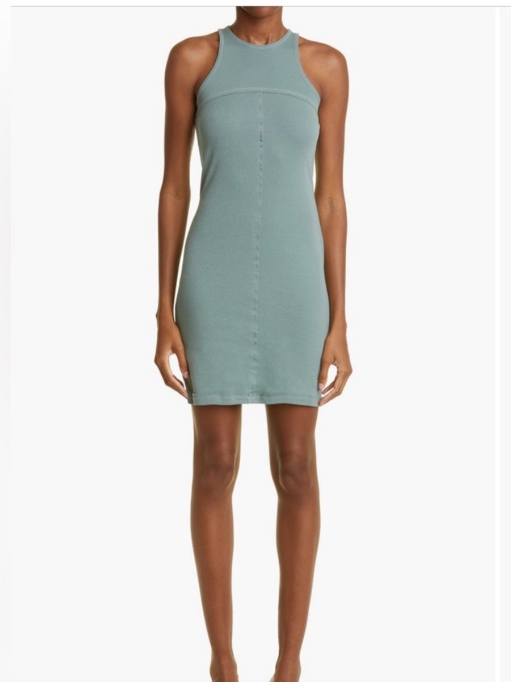 Eckhaus Latta Lapped Dress in Teal